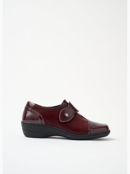 Derbies scratchées cuir largeur confort - Afibel - Kiabi Derbies scratchées cuir largeur confort - Afibel - Kiabi