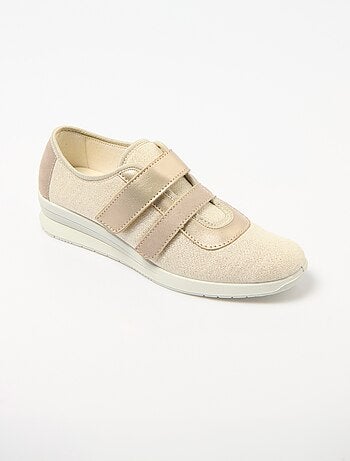 Derbies scratchées textile largeur confort - Afibel