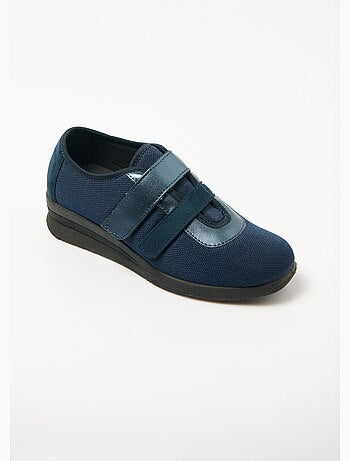 Derbies scratchées textile largeur confort