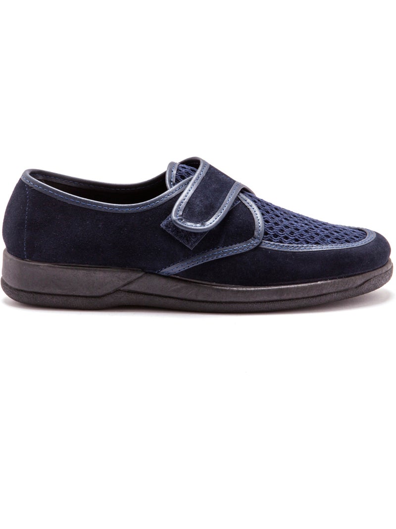 Derbies souples en cuir - PEDICONFORT Bleu marine - Kiabi