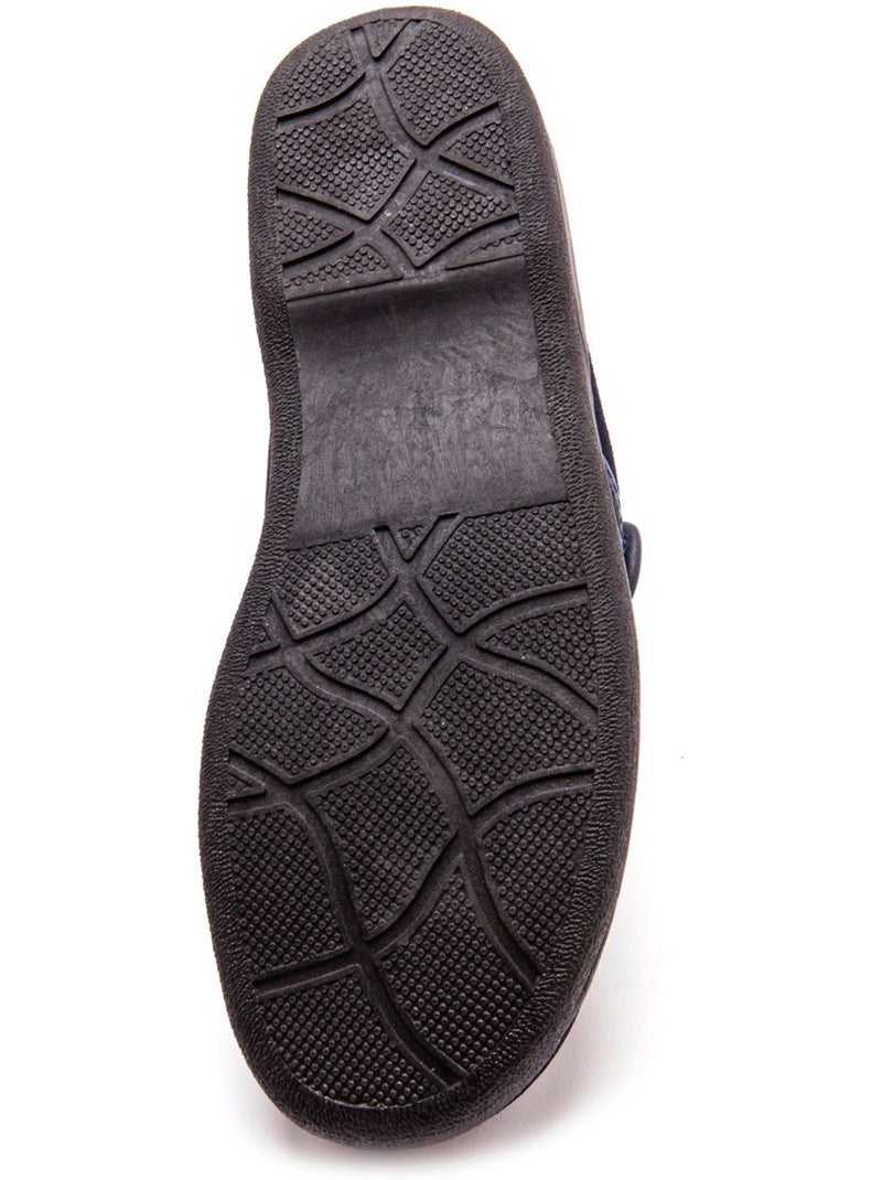 Derbies souples en cuir - PEDICONFORT Bleu marine - Kiabi