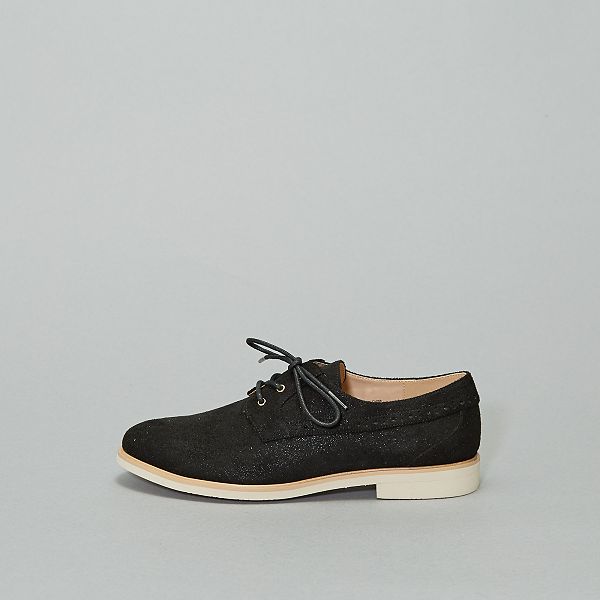 derbies femme faible talon