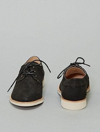 Derbies suédine pailleté - Kiabi