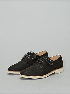 Derbies suédine pailleté - Kiabi