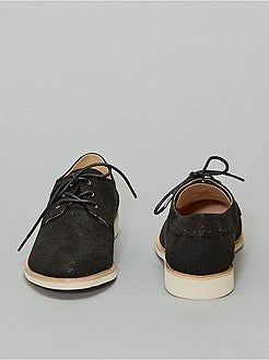 Derbies suédine pailleté - Kiabi