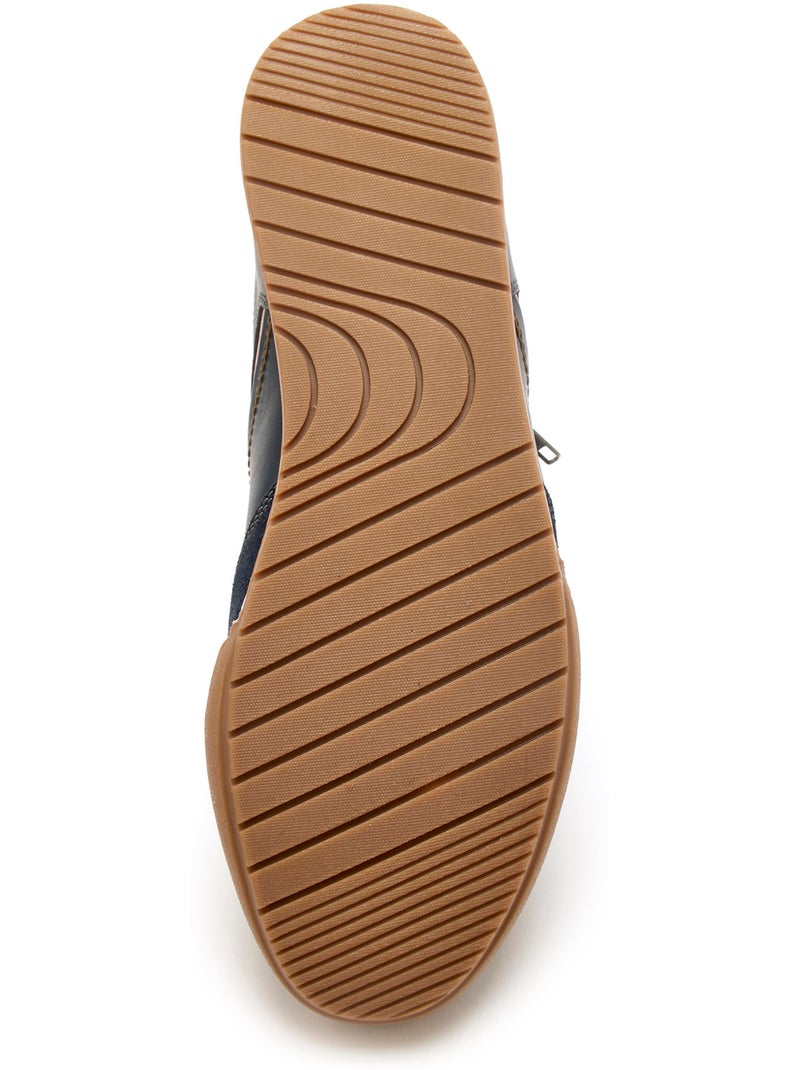 Derbies tout cuir - PEDICONFORT Bleu marine - Kiabi