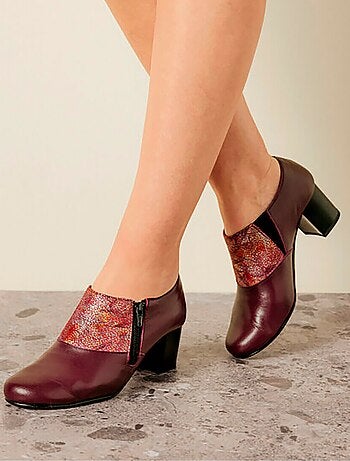 Derbies trotteur zippés largeur confort