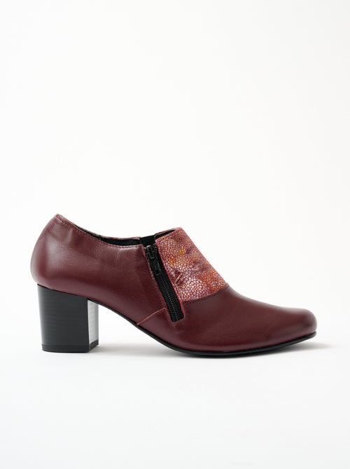 Derbies trotteurs zippés largeur confort - Afibel - Kiabi