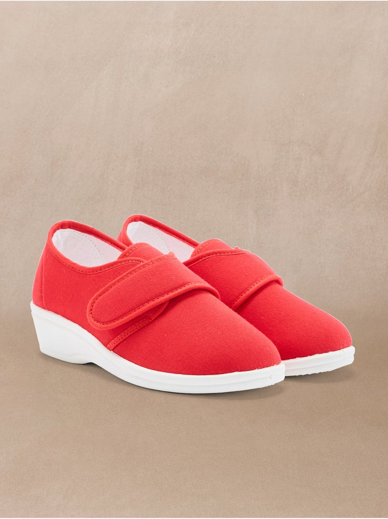 Derbies ultra-souples - PEDICONFORT Rouge - Kiabi