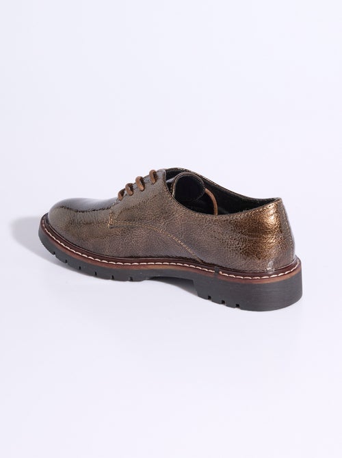 Derbies vernis tendance à lacets - afibel - Kiabi Derbies vernis tendance à lacets - afibel - Kiabi