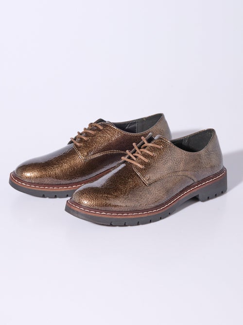 Derbies vernis tendance à lacets - afibel - Kiabi Derbies vernis tendance à lacets - afibel - Kiabi
