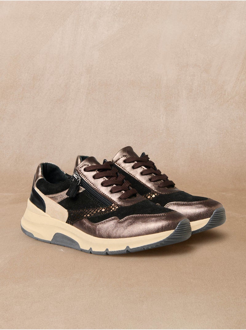 Derbies zippés talon 4 cm - PEDICONFORT Marron - Kiabi