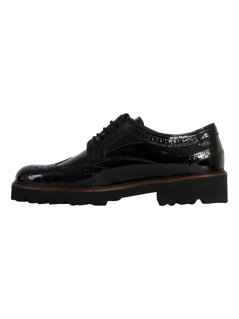 Derby Basse Cuir Gabor Nappalack Noir - Kiabi