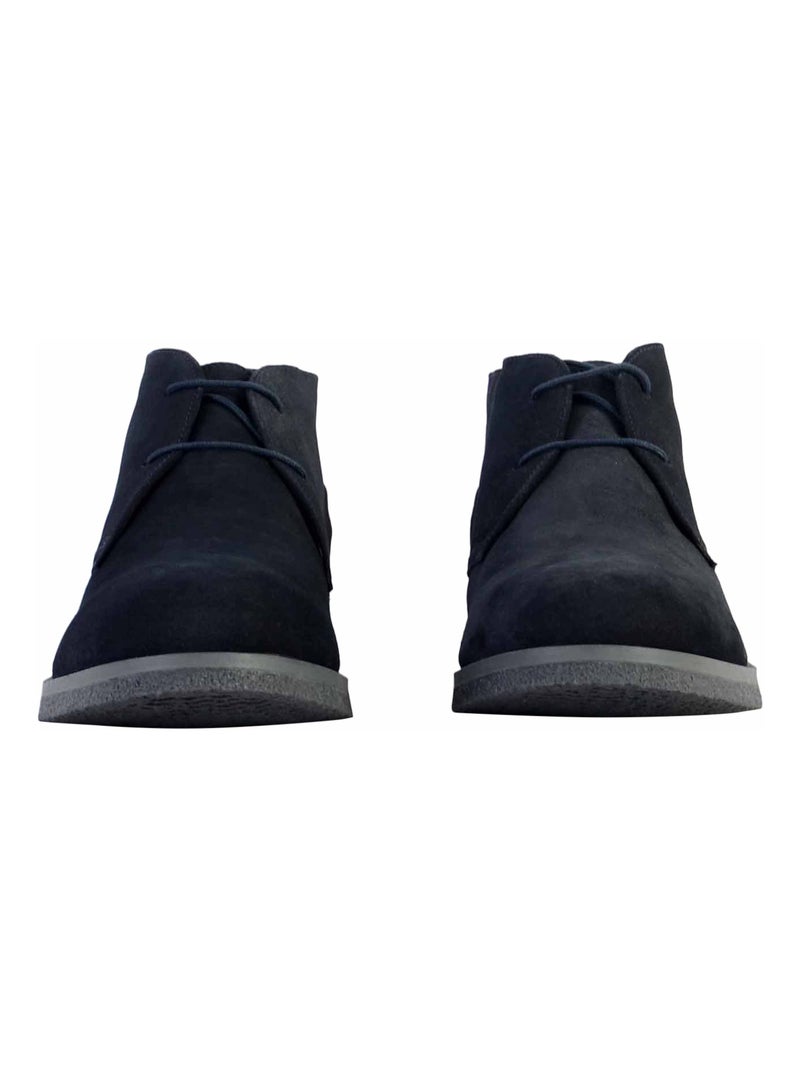 Derby Cuir Geox Claudio Bleu marine - Kiabi