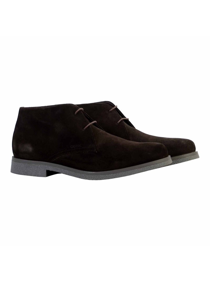 Derby Cuir Geox Claudio Marron - Kiabi