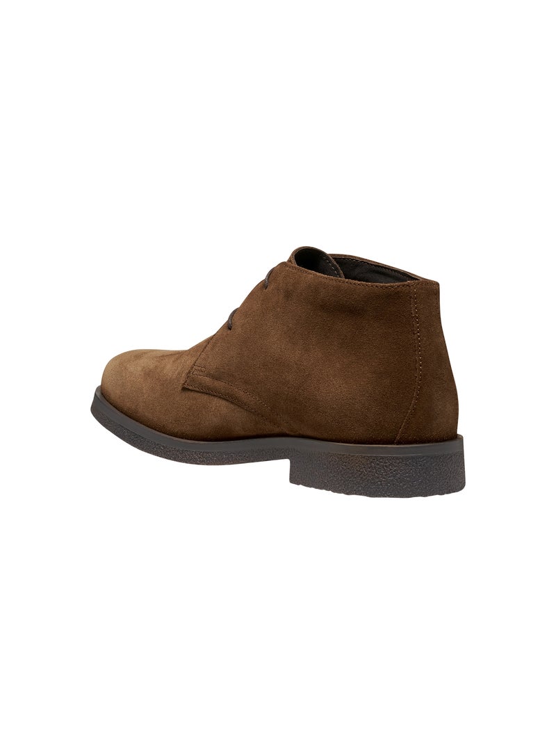 Derby Cuir Geox Claudio Marron - Kiabi