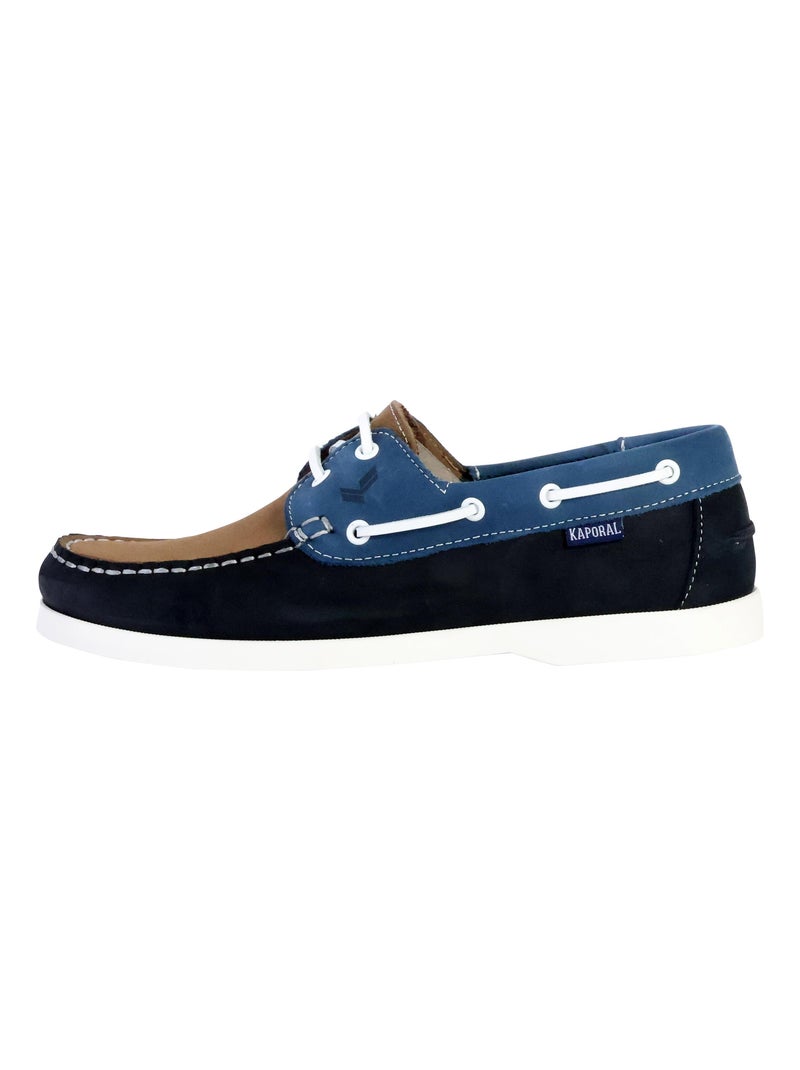 Derby Cuir Kaporal Fabli Bleu - Kiabi