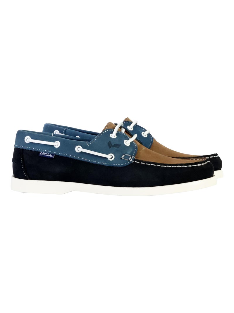 Derby Cuir Kaporal Fabli Bleu - Kiabi