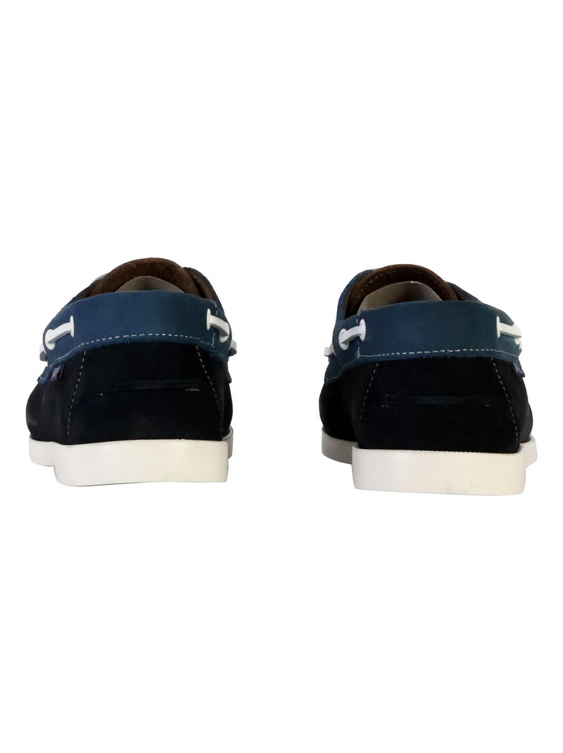 Derby Cuir Kaporal Fabli Bleu - Kiabi