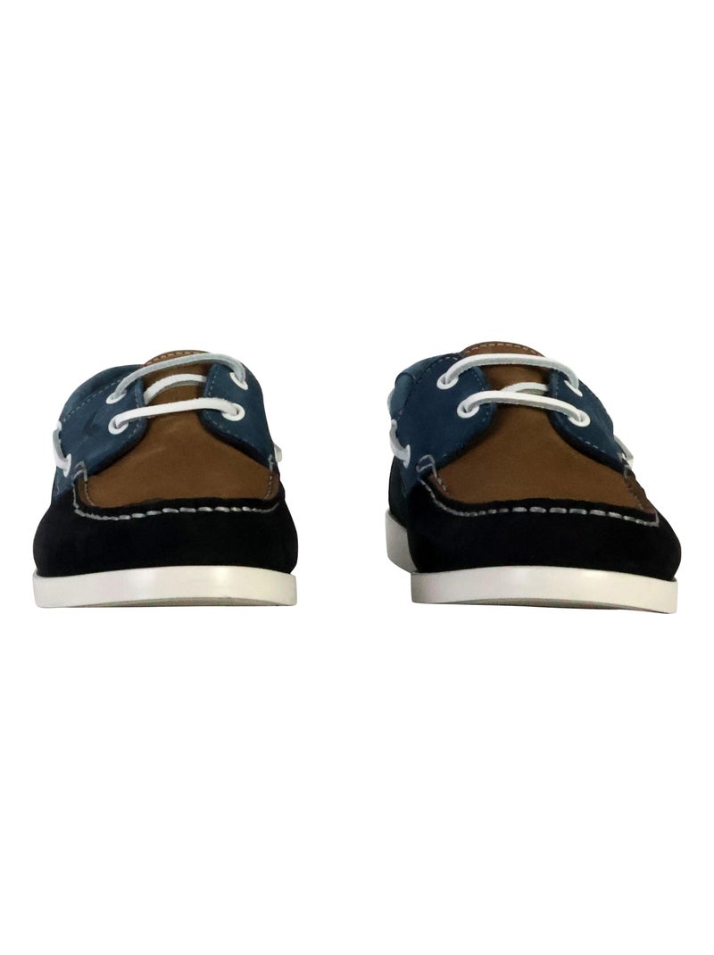 Derby Cuir Kaporal Fabli Bleu - Kiabi