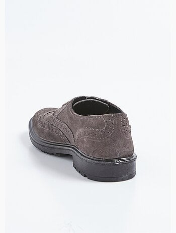 Derby cuir perforations et bout fleuri - AFIBEL