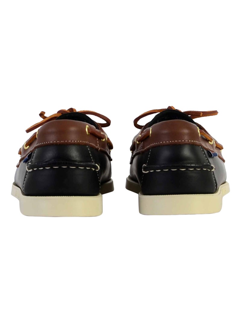 Derby Cuir Sebago Portland Wax Lea Noir - Kiabi