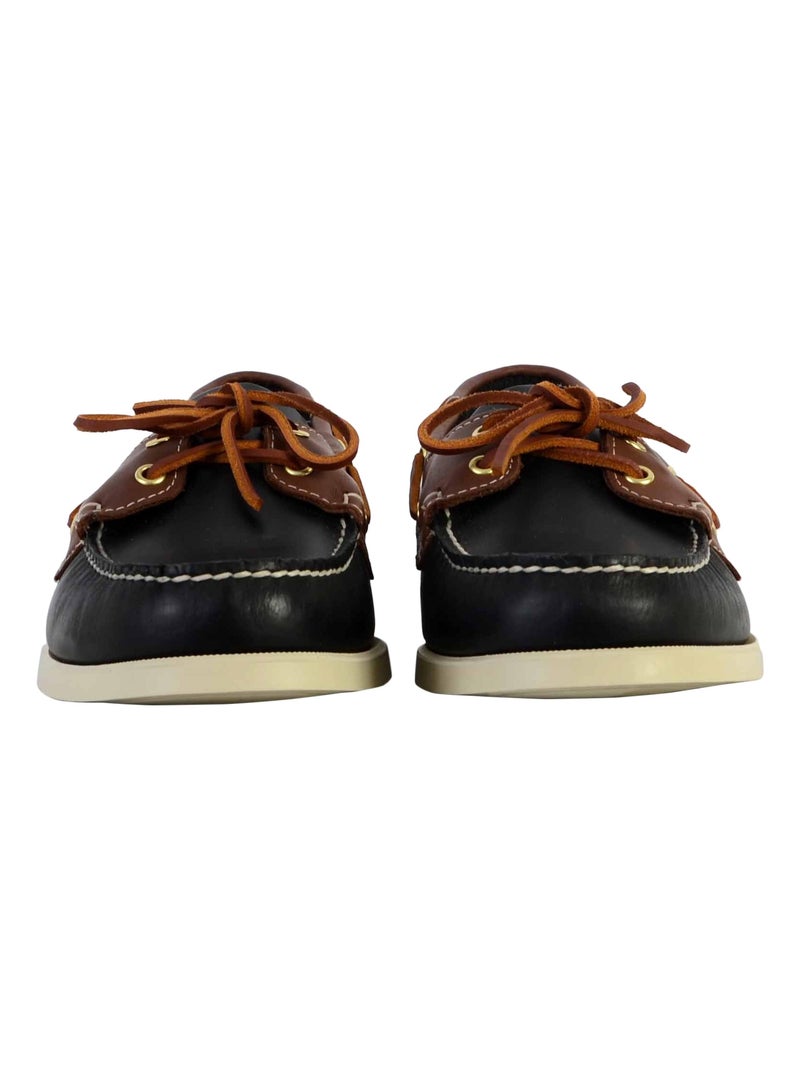 Derby Cuir Sebago Portland Wax Lea Noir - Kiabi