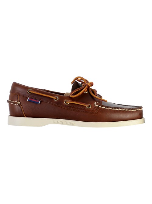 Derby Cuir Sebago Portland Waxed - Kiabi Derby Cuir Sebago Portland Waxed - Kiabi