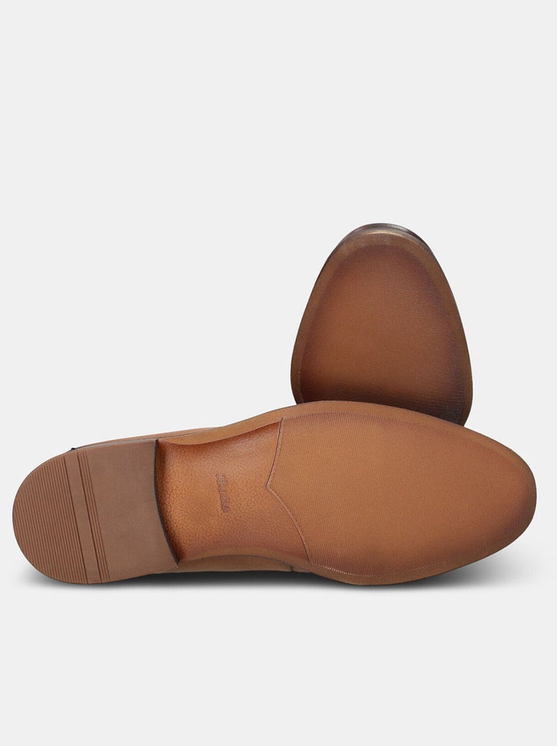 Derby en cuir BATA Bronze - Kiabi