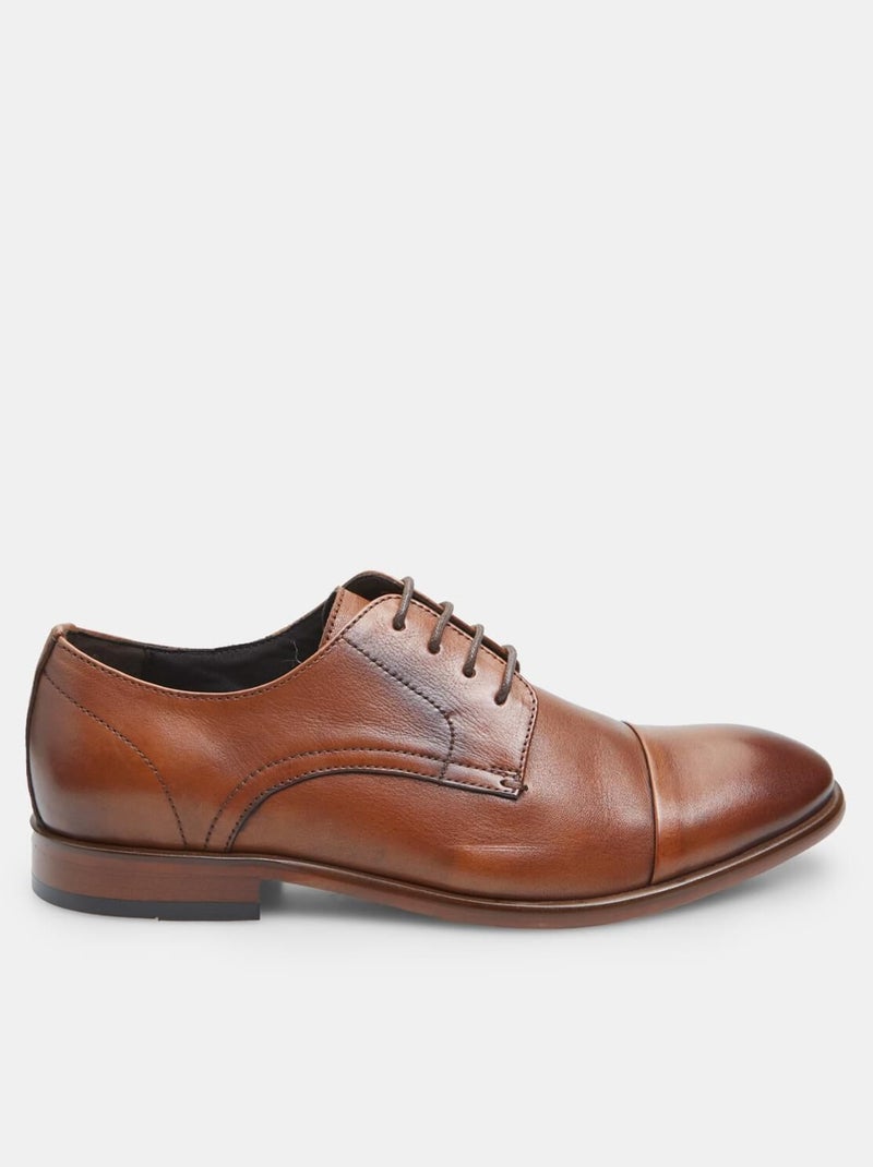 Derby en cuir  BATA Bronze - Kiabi