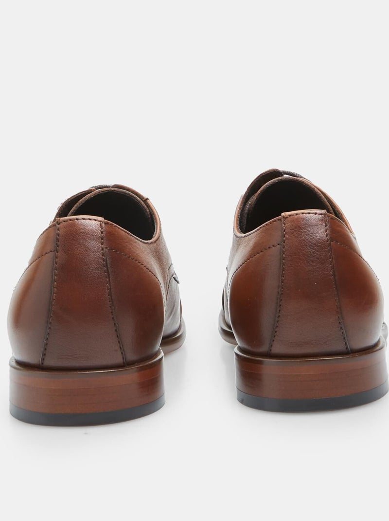 Derby en cuir  BATA Bronze - Kiabi