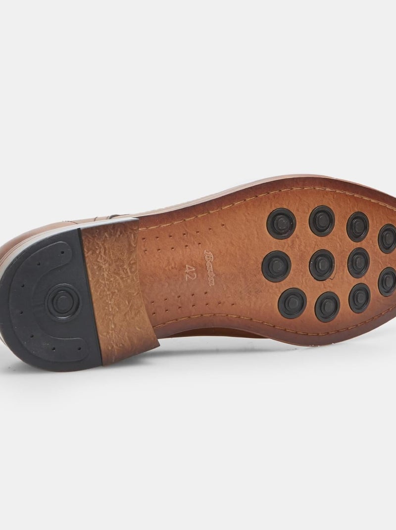 Derby en cuir  BATA Bronze - Kiabi