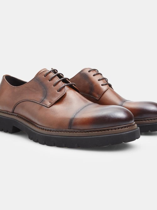 Derby en cuir BATA - Kiabi