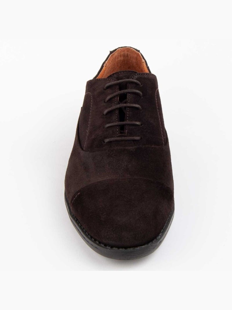 Derby & Richelieu Cuir Naturel Purapiel Marron - Kiabi