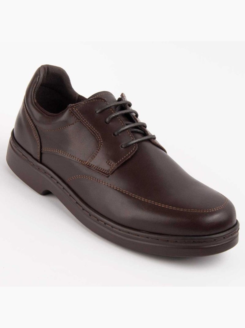 Derby & Richelieu Cuir Naturel Purapiel Marron - Kiabi