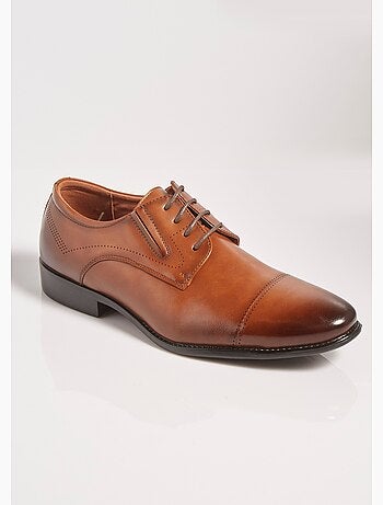 Derbys chic à bout droit, intérieur cuir