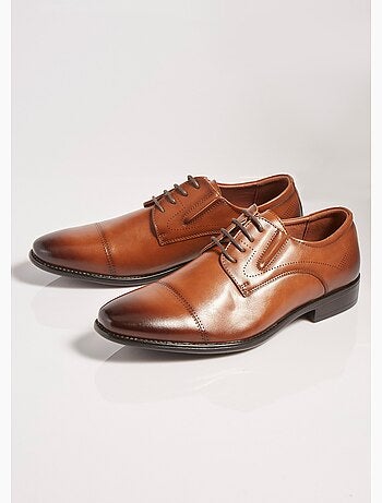 Derbys chic à bout droit, intérieur cuir