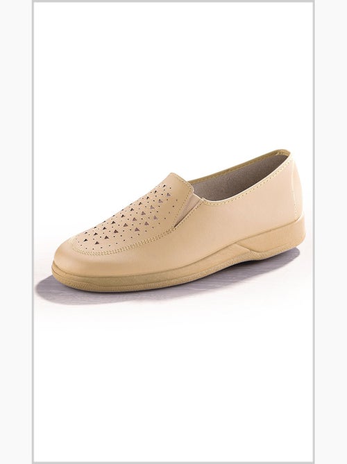 Derbys confortables cuir, façon loafers - Afibel - Kiabi