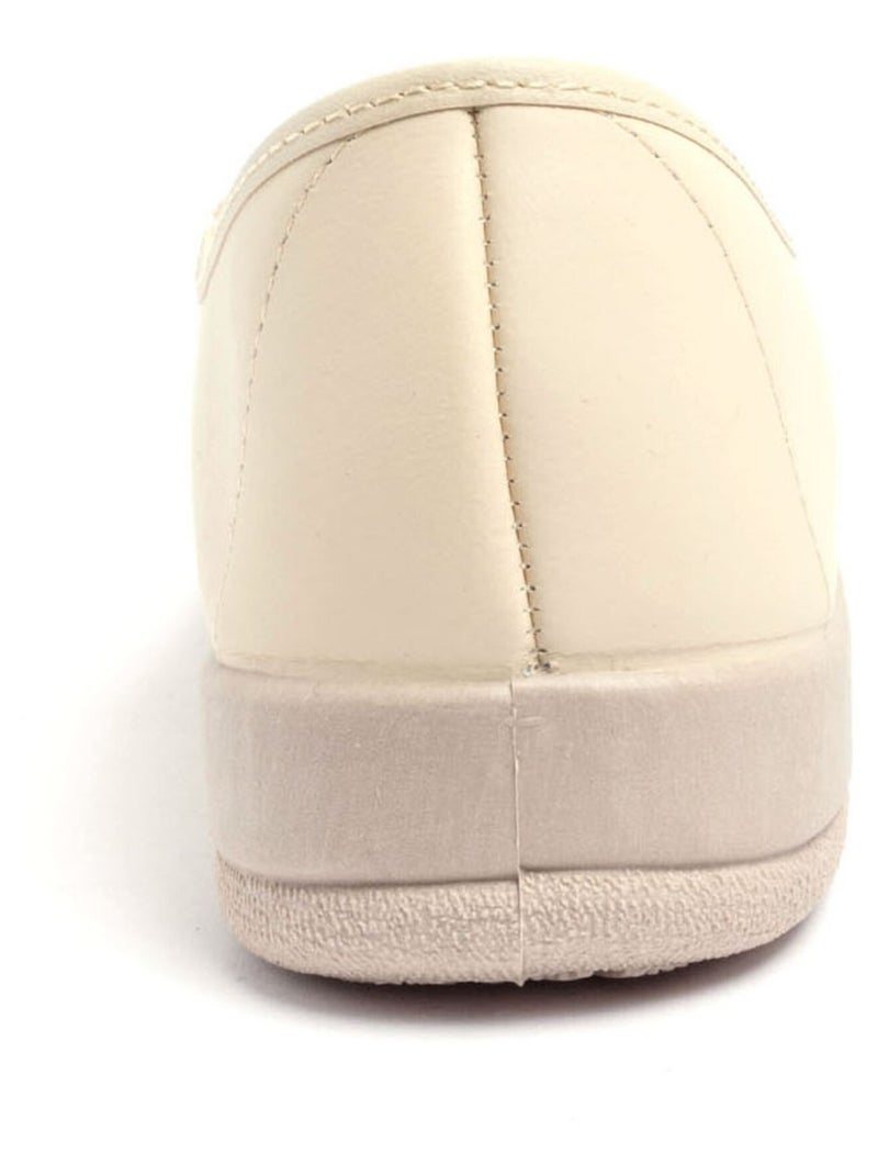 Derbys confortables cuir, façon loafers - Afibel Beige - Kiabi