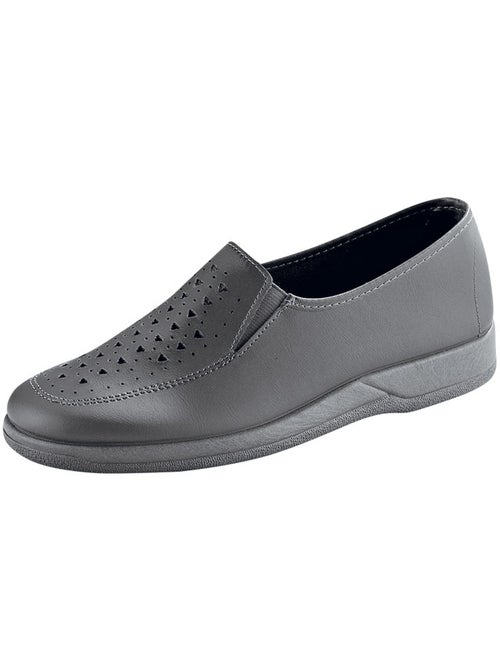 Derbys confortables cuir, façon loafers - Afibel - Kiabi