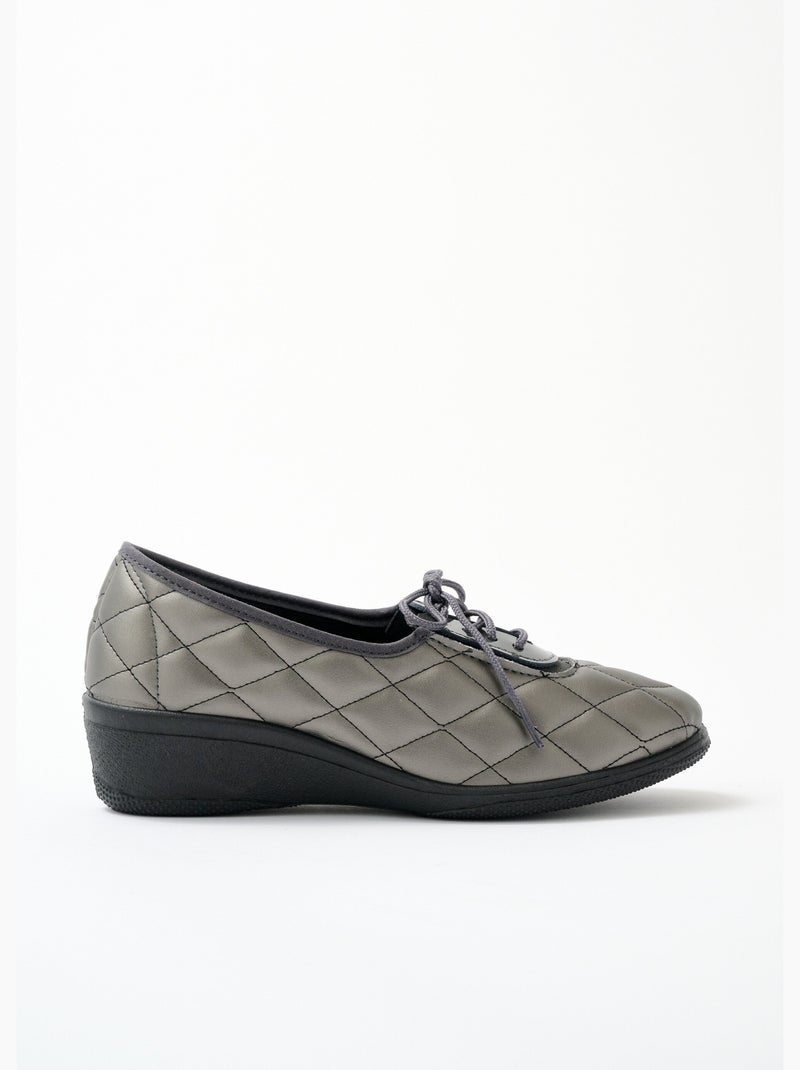 Derbys semelle compensée largeur confort - afibel Bronze - Kiabi