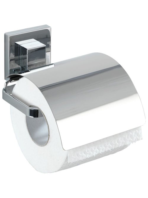 Dérouleur de papier WC avec couvercle en acier inox Quadro - Kiabi