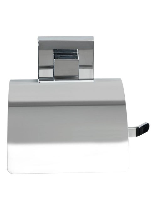 Dérouleur de papier WC avec couvercle en acier inox Quadro - Kiabi
