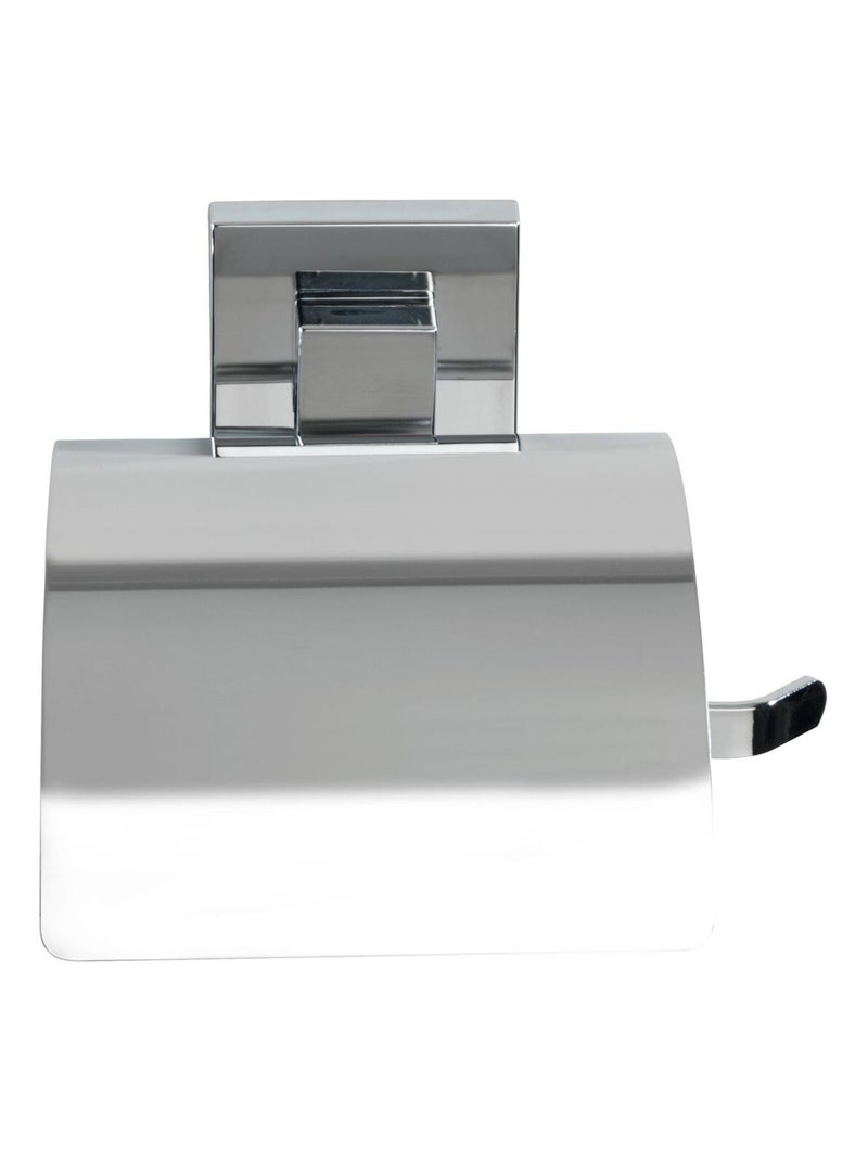 Dérouleur de papier WC avec couvercle en acier inox Quadro Argent - Kiabi