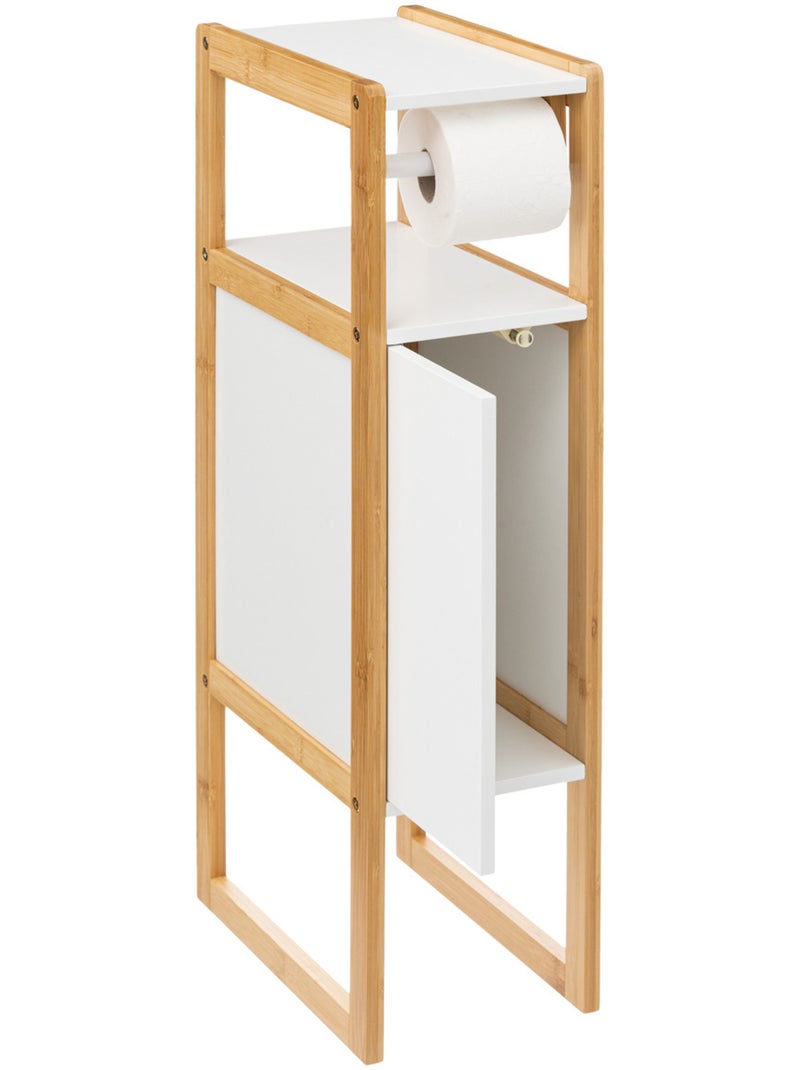 Dérouleur meuble avec réserve en bois NATURÉO Blanc - Kiabi