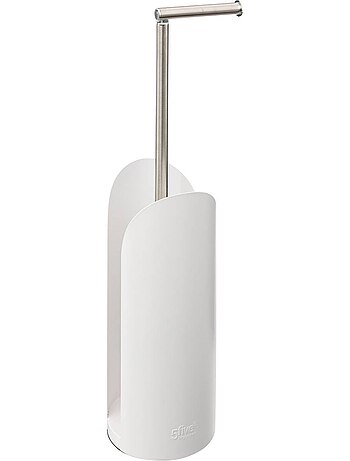 Dérouleur papier toilette avec réserve à tige flexible colorama