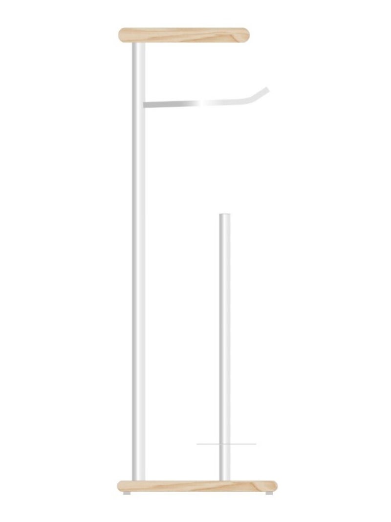 Dérouleur papier WC blanc avec réserve et porte téléphone Blanc - Kiabi