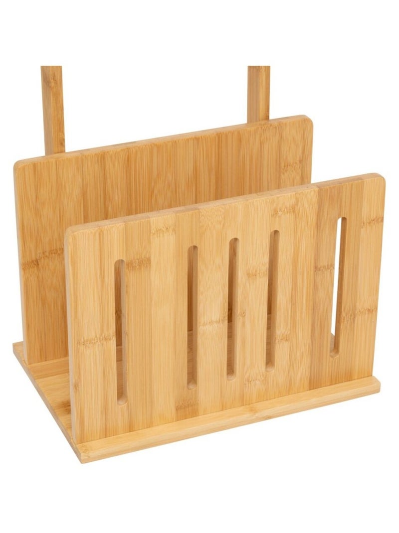 Dérouleur pour papier WC avec réserve en bambou Beige - Kiabi