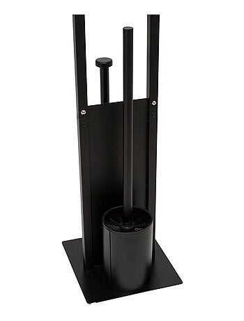 Dérouleur pour papier WC avec réserve et brosse