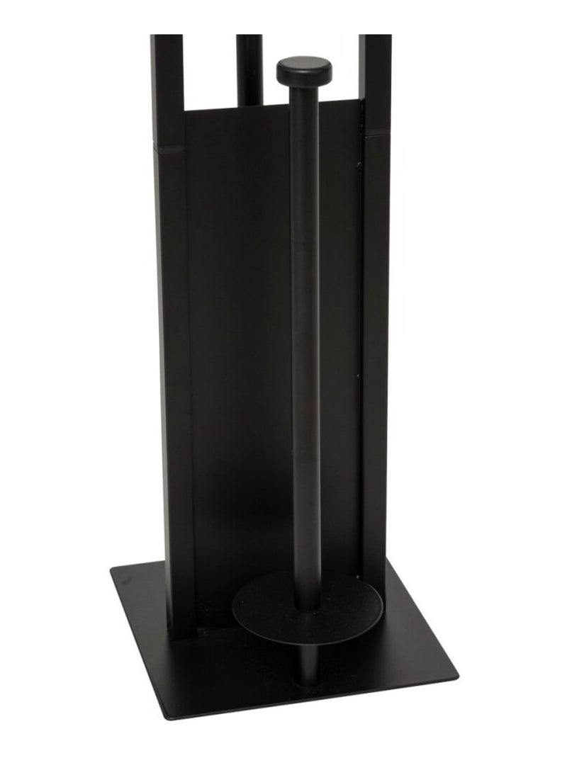 Dérouleur pour papier WC avec réserve et brosse Noir - Kiabi